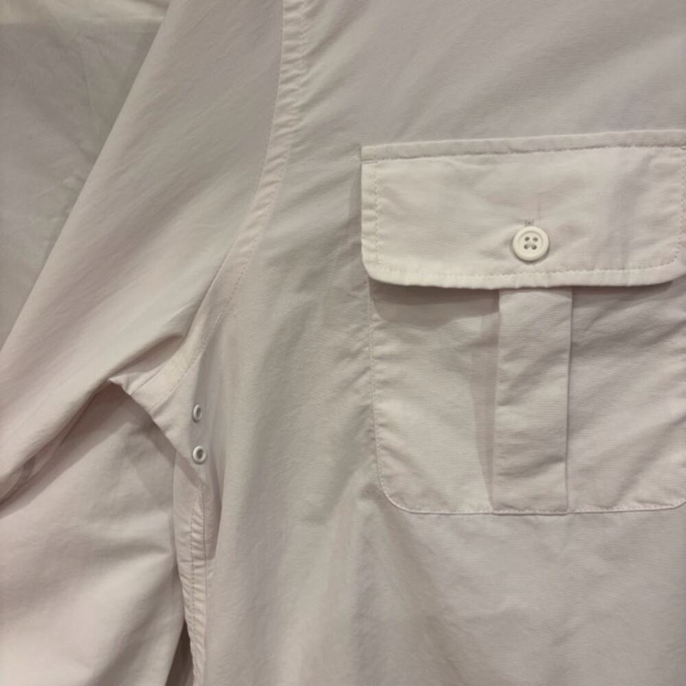 J Crew Mens Sun‎ Shirt XL White Long Sleeve Button Up UPF 50 RECENT 2024 - Picture 3 of 9